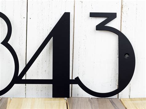 12 inch metal house numbers|house numbers for outside modern.